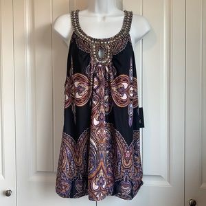 INC International Concepts Halter Top Plus Size XXL Embellished Bead/Rhinestone